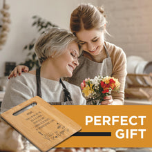 Load image into Gallery viewer, Housewarming Gifts for New Home - Bamboo Cutting Board with Engraved Message - New Home Essentials for Homeowners, Couples, Friends, or Family - Decorative Kitchen Gift Board, 12&quot; x 8&quot;