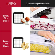 Load image into Gallery viewer, Vegetable Chopper and Spiralizer - Food Chopper with Container, Fruit Slicer, Kitchen Gadgets &amp; Accessories, Home Essentials (4 in 1, White)