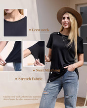 Load image into Gallery viewer, TNNZEET Tshirts for Women - Short Sleeve Spring Summer Tops Loose Fit Shirts Casual Clothes Basic Tees for Vacation 2026