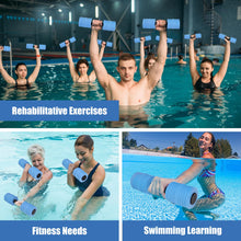 Load image into Gallery viewer, Aquatic Exercise Dumbbells, Water Weights for Pool Exercise, 2PACK EVA Foam Water Dumbbells for Youth Women Water Workouts, Swimming Training