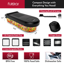 Load image into Gallery viewer, Fullstar Vegetable Chopper, Mandoline Slicer - Cheese Grater, Food Chopper with Container, Kitchen Gadgets, Home Essentials (6-in-1, White/Black)