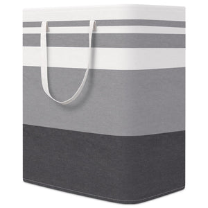 HomeHacks 3-Pack Large Laundry Basket, Waterproof, Freestanding Laundry Hamper, Collapsible Tall Clothes Hamper with Extended Handles for Clothes Toys in the Dorm and Family-(Gradient Grey, 88L)
