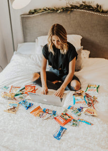 Snack Box Variety Pack (40 Count) Father's Day Candy Gift Basket - College Student Care Package, Prime Food Arrangement Chips, Cookies, Bar's - Easter, Birthday Treat for Women, Men, Adults, Teens, Kids