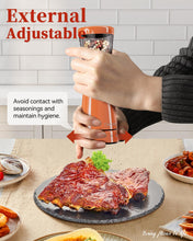 Load image into Gallery viewer, Electric Salt and Pepper Grinder, Stainless Steel Rechargeable Salt and Pepper Grinder Set with 4.5 oz Large Capacity, 1.8&quot; Wide Mouth, Adjustable Coarseness, Ideal for Kitchen