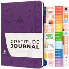 Load image into Gallery viewer, Clever Fox Gratitude Journal – Happiness, Positivity &amp; Affirmation Daily Journal – Inspirational Daily Notebook – 3 Months, A5 (Aquamarine)