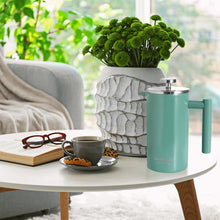 Load image into Gallery viewer, Mixpresso Stainless Steel French Press Coffee Maker 27 Oz 800 ml, Double Wall Insulated French Press Stainless Steel &amp; Tea Brewer Easy Clean &amp; Easy Press Strong Quality Metal Coffee Press.