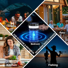 Load image into Gallery viewer, Bug Zapper Outdoor,Solar Mosquito Zapper Rechargeable Waterproof,Electric Fly Zapper for Outdoor Indoor Home Garden Patio Backyard （Blue）
