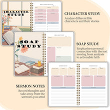 Load image into Gallery viewer, Bible Study Journal - Church Notes Journal - Soap Bible Study Notebook for Women - Bible Notebooks for Note Taking - Based Religious Gifts