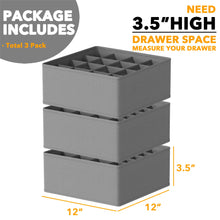 Load image into Gallery viewer, SpaceAid Drawer Organizer Clothes, 12 Pack Dresser Organizer Bins for Nursery, Closet Organization and Storage Dividers for Clothing, Baby Clothes, Underwears, Socks (Black)