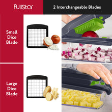 Load image into Gallery viewer, Vegetable Chopper and Spiralizer - Food Chopper with Container, Fruit Slicer, Kitchen Gadgets &amp; Accessories, Home Essentials (4 in 1, White)