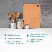 Load image into Gallery viewer, Dishwasher Safe Cutting Boards for Kitchen - Large Composite Wood Cutting Boards - Thin, BPA Free &amp; Eco-Friendly Chopping Board (14.5 x 11.25 Inch, Natural)