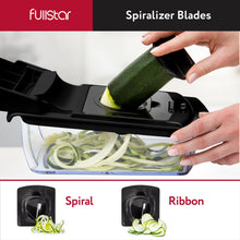 Load image into Gallery viewer, Vegetable Chopper and Spiralizer - Food Chopper with Container, Fruit Slicer, Kitchen Gadgets &amp; Accessories, Home Essentials (4 in 1, White)