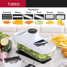 Load image into Gallery viewer, Mandoline Slicer for Kitchen, Fruit Cutter, Cheese Grater, Cucumber Slicer, Food Cutter &amp; Kitchen Gadgets (3 in 1, White)