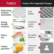 Load image into Gallery viewer, Fullstar Vegetable Chopper, Mandoline Slicer - Cheese Grater, Food Chopper with Container, Kitchen Gadgets, Home Essentials (6-in-1, White/Black)