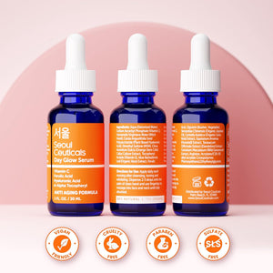 SeoulCeuticals Chebula Serum + Vitamin C Serum - Korean Skincare Anti Aging Set