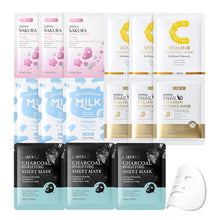 Load image into Gallery viewer, Face Mask, Korean Face Mask, Collagen Mask, Facial Mask for Glass Skin Hydrating, Moisturizing and Firming 25ml/30ml 15pcs