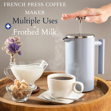 Load image into Gallery viewer, Mixpresso Stainless Steel French Press Coffee Maker 27 Oz 800 ml, Double Wall Insulated French Press Stainless Steel &amp; Tea Brewer Easy Clean &amp; Easy Press Strong Quality Metal Coffee Press.