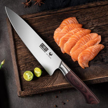 Load image into Gallery viewer, Fillet Knife 7 Inch, Professional High Carbon Stainless Steel Boning Knife for Meat, Ultra Sharp Japanese Fish Fillet Knives with Ergonomic Wood Handle