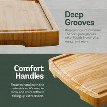 Load image into Gallery viewer, Bamboo Cutting Boards Set of 4 + Food Grade Mineral Oil for Cutting Board Bundle