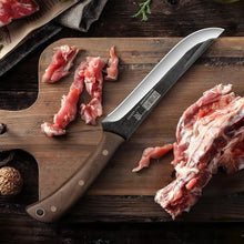 Load image into Gallery viewer, 6.7 Inch Boning Knife for Meat Cutting, Super Sharp Fillet Knife for Fish, High Carbon Steel Hand Forged Butcher Knives for Brisket Trimming, BBQ, Camping