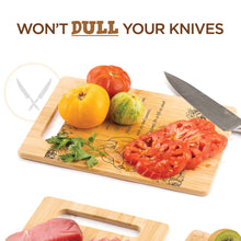 Load image into Gallery viewer, Housewarming Gifts for New Home - Bamboo Cutting Board with Engraved Message - New Home Essentials for Homeowners, Couples, Friends, or Family - Decorative Kitchen Gift Board, 12&quot; x 8&quot;