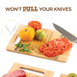 Housewarming Gifts for New Home - Bamboo Cutting Board with Engraved Message - New Home Essentials for Homeowners, Couples, Friends, or Family - Decorative Kitchen Gift Board, 12" x 8"