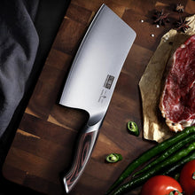 Load image into Gallery viewer, Cleaver Knife 7 Inch, Ultra Sharp Japanese High Carbon Steel Vegetable Meat Cleaver, Multifunction Chopper Butcher Knife for Home Kitchen and Restaurant