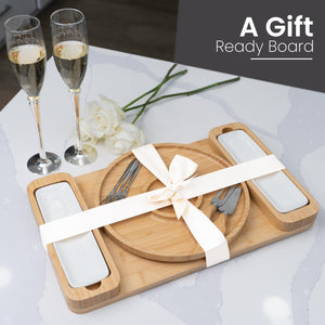 Bambüsi Charcuterie Board Gift Set - Cheese Board & Serving Tray - Bamboo Charcuterie Boards - Gifts for Women - Housewarming Gifts for New Home, Mothers Day and Wedding Gifts for Couples 2025