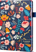 Load image into Gallery viewer, Comkiso Undated Weekly and Monthly Planner with Adhesive Tabs, A5 Dateless Academic Planner for Women &amp; Men Daily Planning, Hardcover Leather All In One Planner for Home School Work Organizer (Boho)