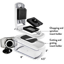 Load image into Gallery viewer, Fullstar Vegetable Chopper, Mandoline Slicer - Cheese Grater, Food Chopper with Container, Kitchen Gadgets, Home Essentials (6-in-1, White/Black)