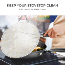 Load image into Gallery viewer, Belwares Nonstick Frying Pan with Spatula &amp; Lid - 10 Inch Non Stick Skillet Egg Frying Pan - Lightweight Aluminum Hard-Anodized Fry Pan for Kitchen Cooking with Gas, Electric, Oven or Induction