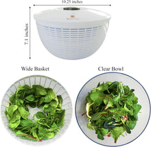 Load image into Gallery viewer, Brieftons Salad Spinner (6.2-Quart) &amp; Brieftons QuickPush Food Chopper