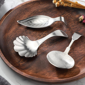 Stainless Steel Tea Scoop Coffee Scoop Measuring Tea Tea Shovel Mini Tasting for Seasoning Oil Coffee Tea Sugar