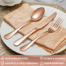 Load image into Gallery viewer, MUTNITT 30 Pcs Silverware Set Service for 6,Premium Stainless Steel Flatware Set,Mirror Polished Cutlery Utensil Sets,Durable Kitchen Eating Tableware Sets,Include Fork Knife Spoon,Dishwasher Safe