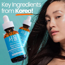 Load image into Gallery viewer, SeoulCeuticals Korean Acne Serum, Skin Care Treatment for Acne Prone Skin - Rapid Action Salicylic Acid, Tea Tree &amp; Clove For Even Skin Tone 1oz
