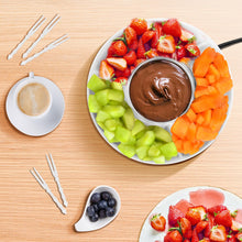 Load image into Gallery viewer, 8.79oz MINI Electric Chocolate Melting Pot,Melting Fondue Set with 4PCS Forks,Cute Chocolate Fondue Fountain,Warmer Machine for Milk Chocolate,Cheese,Butter,Candy