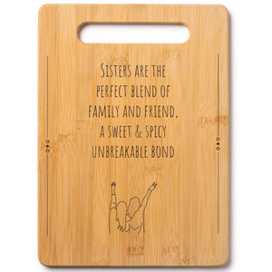 Housewarming Gifts for New Home - Bamboo Cutting Board with Engraved Message - New Home Essentials for Homeowners, Couples, Friends, or Family - Decorative Kitchen Gift Board, 12" x 8"