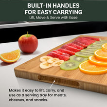 Load image into Gallery viewer, Personalized Cutting Board - Custom Bamboo Engraved Charcuterie Boards - Best Gift for Wedding, Bridal Shower, Engagement, Anniversary, Housewarming - Gift Idea for Couples, Parents, Family