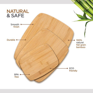 Bread Knife for Homemade Bread + Bamboo Cutting Board Set Bundle