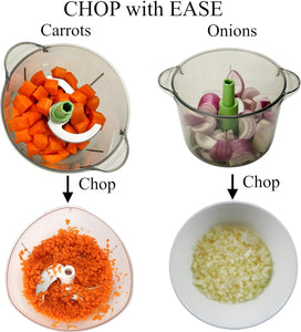 Brieftons Salad Spinner (6.2-Quart) & Brieftons Express Food Chopper (8.5-Cup)