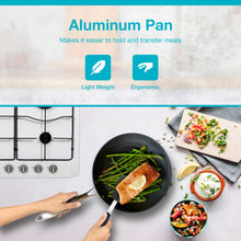 Load image into Gallery viewer, Belwares Nonstick Frying Pan with Spatula &amp; Lid - 10 Inch Non Stick Skillet Egg Frying Pan - Lightweight Aluminum Hard-Anodized Fry Pan for Kitchen Cooking with Gas, Electric, Oven or Induction