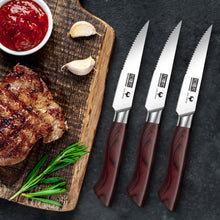 Load image into Gallery viewer, Fillet Knife 7 Inch, Professional High Carbon Stainless Steel Boning Knife for Meat, Ultra Sharp Japanese Fish Fillet Knives with Ergonomic Wood Handle