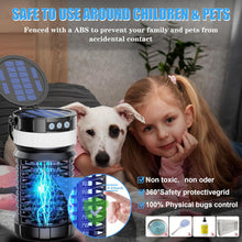 Load image into Gallery viewer, Bug Zapper Outdoor,Solar Mosquito Zapper Rechargeable Waterproof,Electric Fly Zapper for Outdoor Indoor Home Garden Patio Backyard （Black）