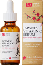 Load image into Gallery viewer, Japanese Vitamin C Serum With Rice Water + Hyaluronic Acid - Japan Skincare Products for Anti Aging Anti Wrinkle J Beauty Glow 1oz