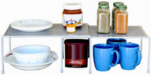 Load image into Gallery viewer, Expandable Cabinet Shelf Organizer for Kitchen Cabinet and Counter, Grey