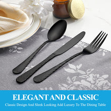 Load image into Gallery viewer, MUTNITT 30 Pcs Silverware Set Service for 6,Premium Stainless Steel Flatware Set,Mirror Polished Cutlery Utensil Sets,Durable Kitchen Eating Tableware Sets,Include Fork Knife Spoon,Dishwasher Safe