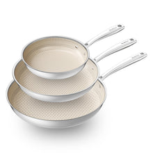 Load image into Gallery viewer, Redchef Ceramic Nonstick Frying Pan 9.5-Inch with Honeycomb Coating, Stay-Cool Handle, Dishwasher &amp; Oven Safe, Induction Ready, PTFE PFAS-Free, All Cooktops