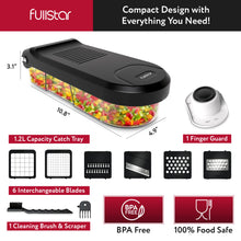 Load image into Gallery viewer, Fullstar Vegetable Chopper, Mandoline Slicer - Cheese Grater, Food Chopper with Container, Kitchen Gadgets, Home Essentials (6-in-1, White/Black)
