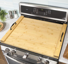 Load image into Gallery viewer, Noodle Board Stove Cover with Handles for Electric, Gas Stove Top (Acacia Wood)