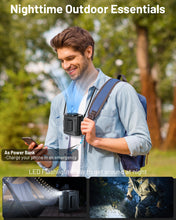 Load image into Gallery viewer, Portable Waist Fan with 10 Speed, Clip on Wearable Belt Personal Fan with Flashlight, Rechargeable Battery Operated Hands-Free Hanging Neck Fans, Cooling For Outdoor Camping Jobsite